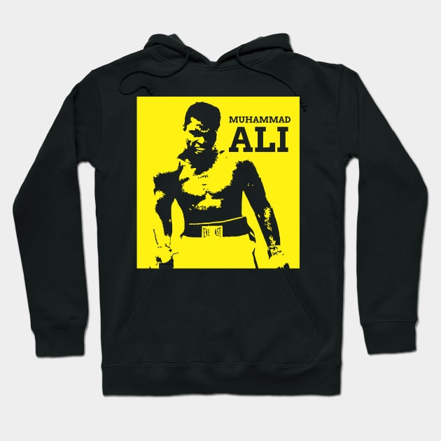 Muhammad Ali Yellow New Hoodie by ahmadzakiramadhan